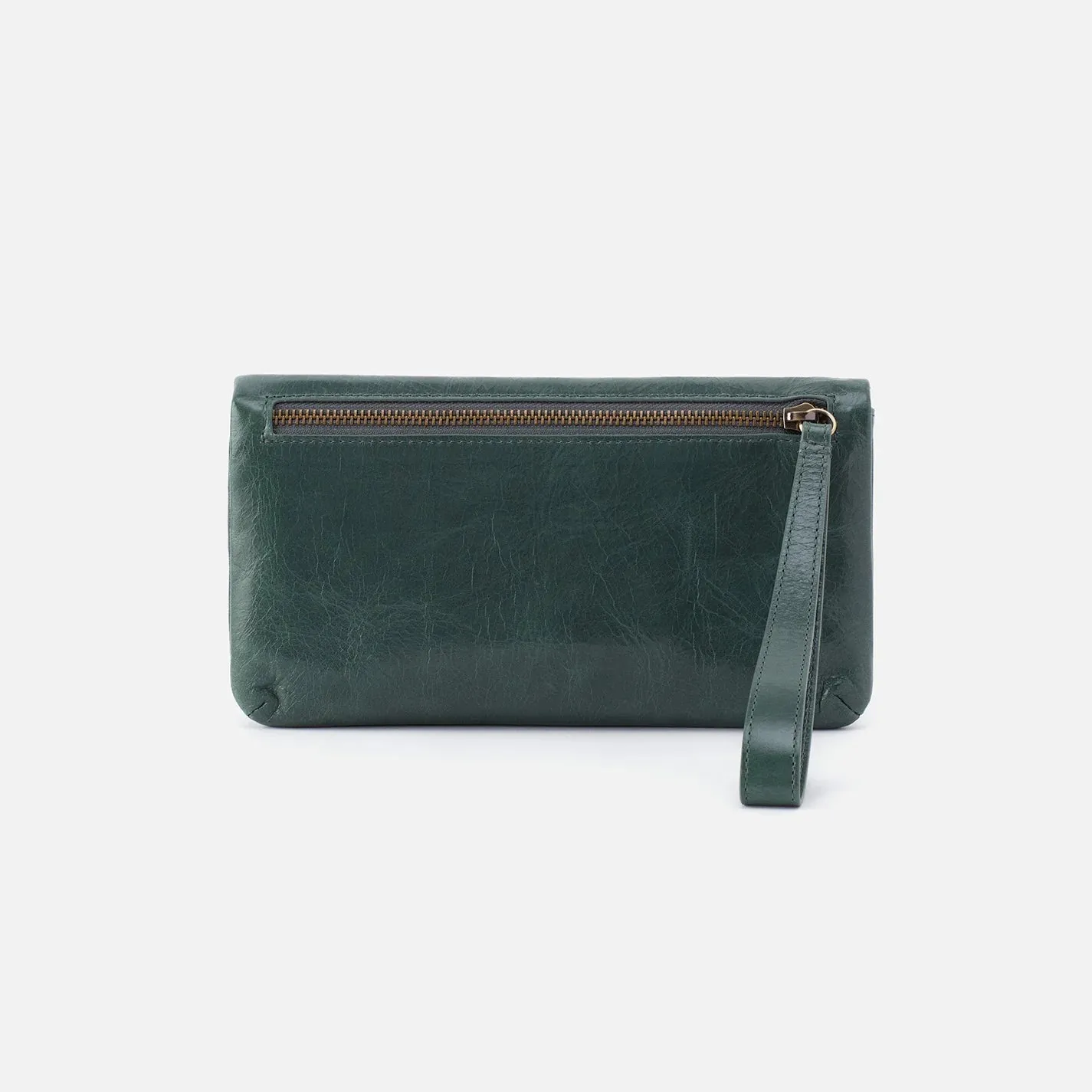 Lauren Wristlet In Polished Leather