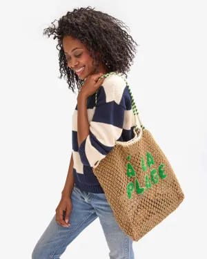 Le’ Ete tote - tan crotchet