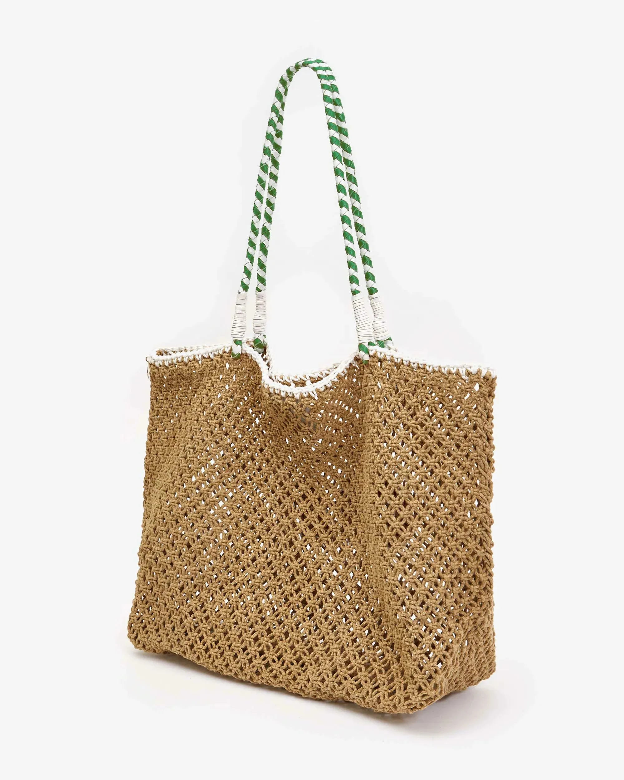 Le’ Ete tote - tan crotchet