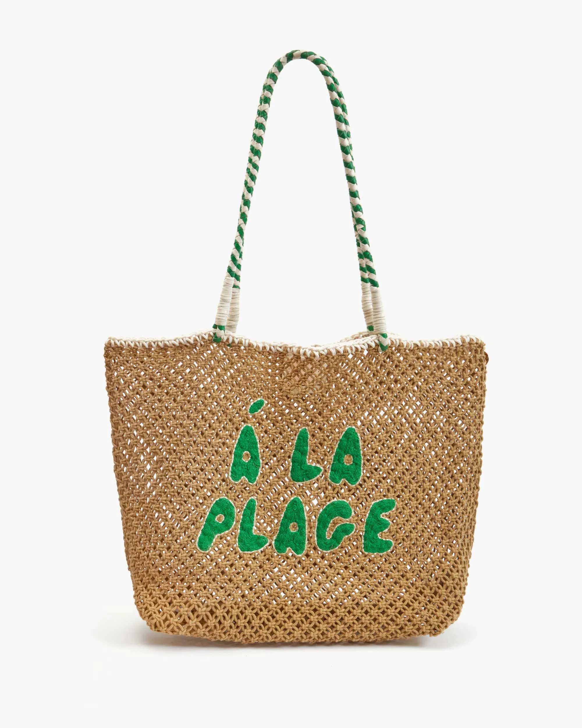 Le’ Ete tote - tan crotchet