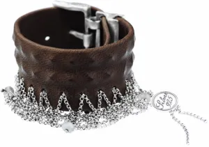 Leather & Silver Bracelet