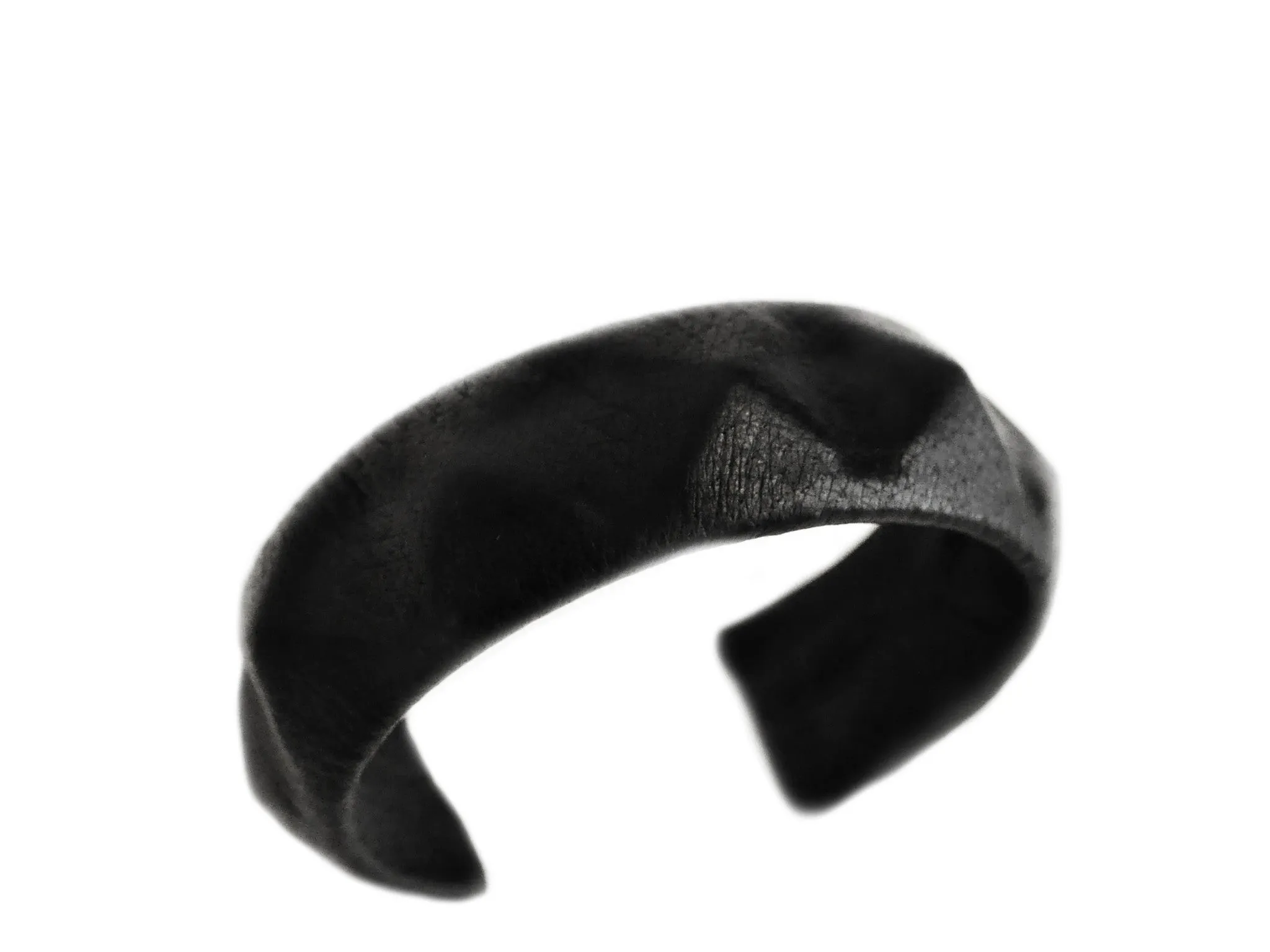Leather Seven Pyramids Cuff