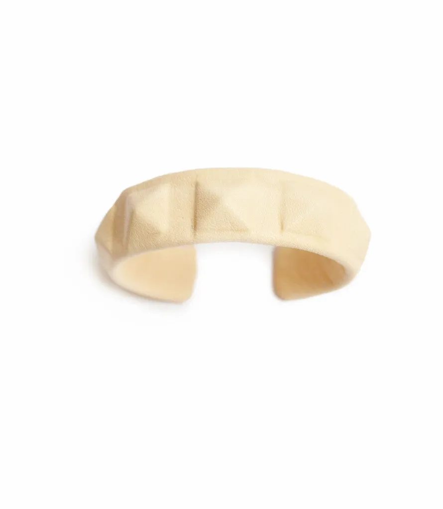 Leather Seven Pyramids Cuff