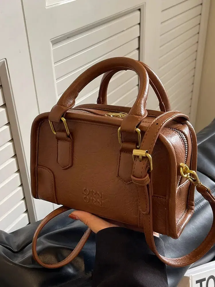 Leather Shoulder Strap Handbag