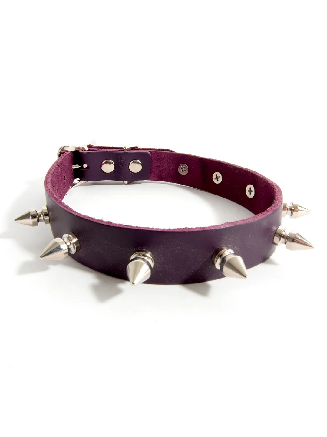 Leather Spiked Collar