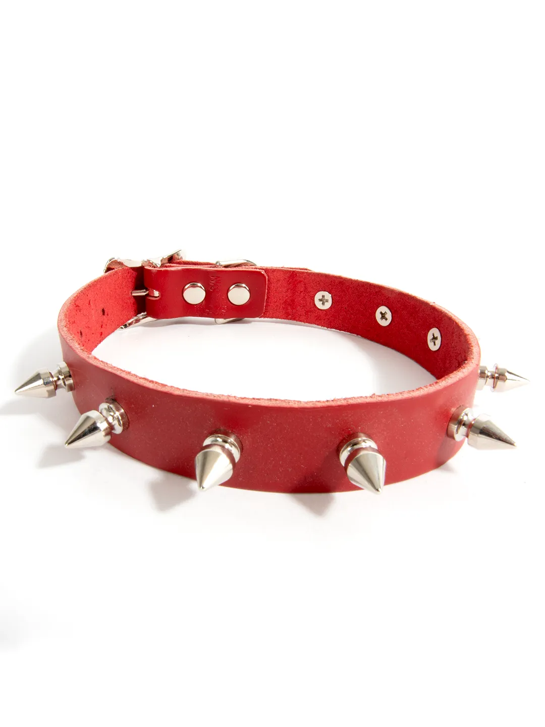 Leather Spiked Collar