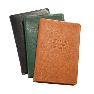 LEATHER TRAVEL JOURNAL - GI - BLACK