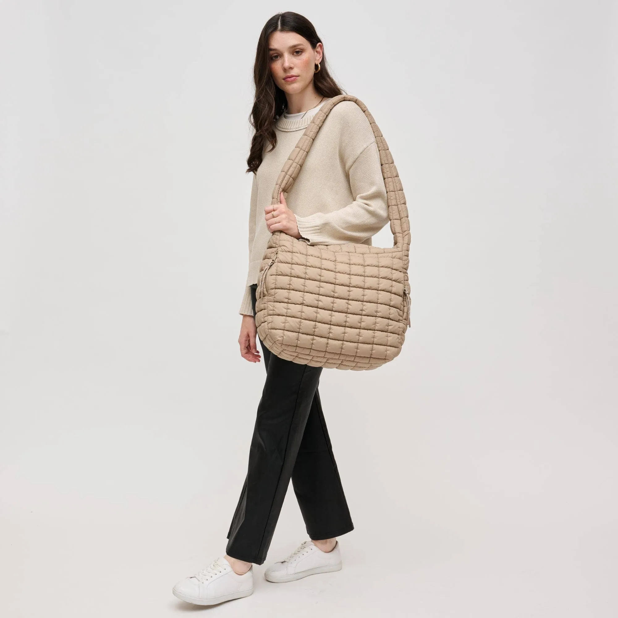 Leda Quilted Nylon Puffer Hobo
