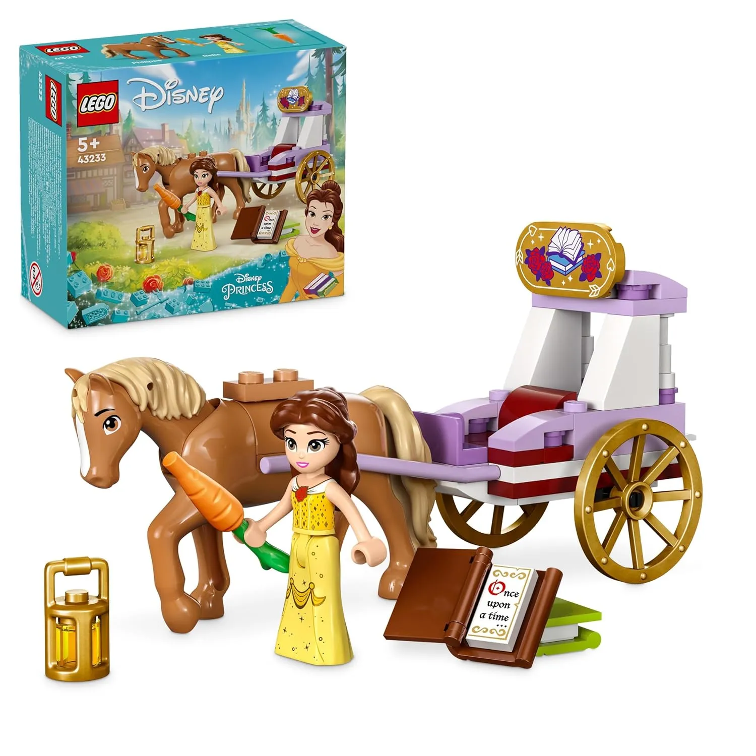 LEGO ǀ Disney Princess Belle’s Storytime Horse Carriage (62 Pieces) | 5 Years