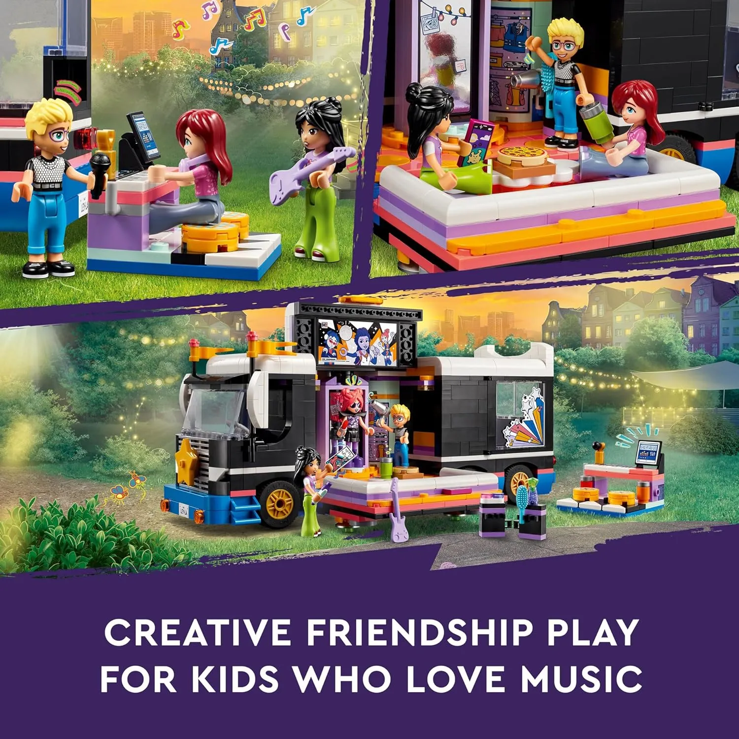 LEGO Friends Pop Star Music Tour Bus Toy | 8 Years 