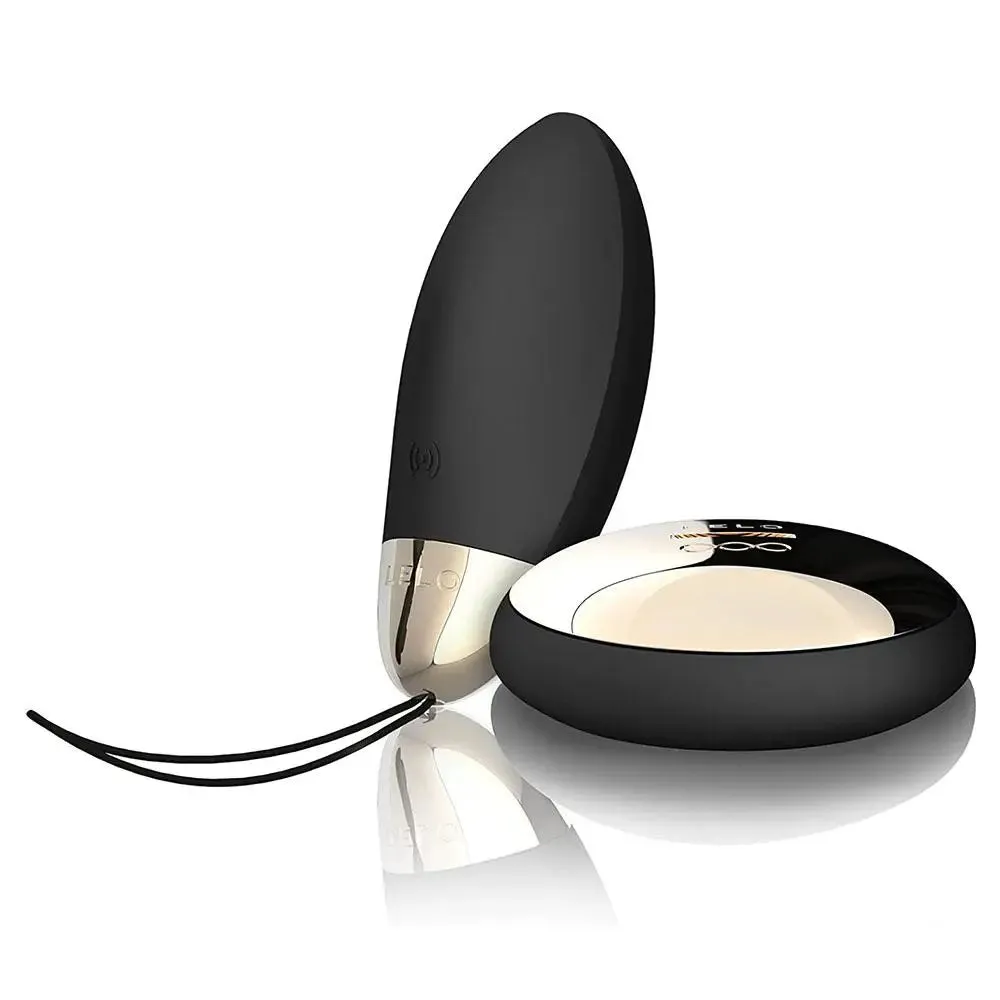 Lelo Silicone Black Rechargeable Mini Bullet Vibrator with Remote Control