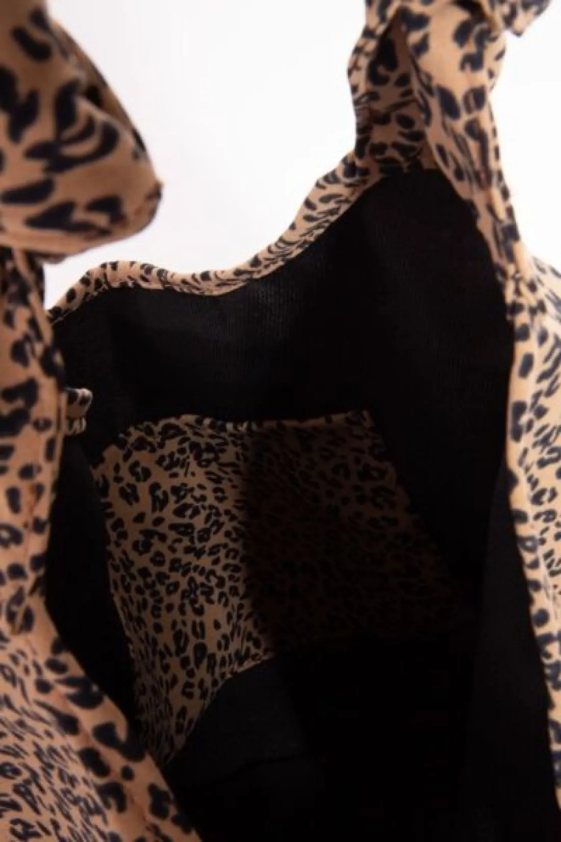 Leopard Print Hobo Bag