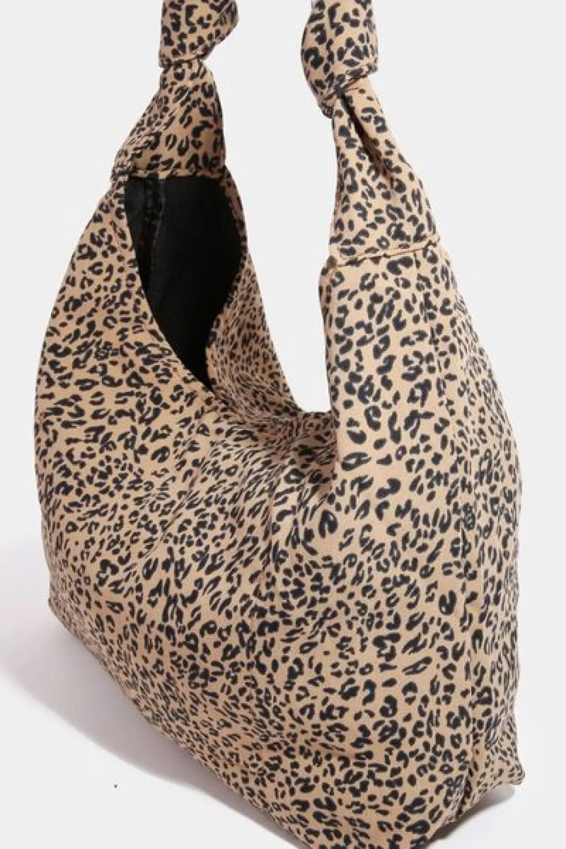Leopard Print Hobo Bag