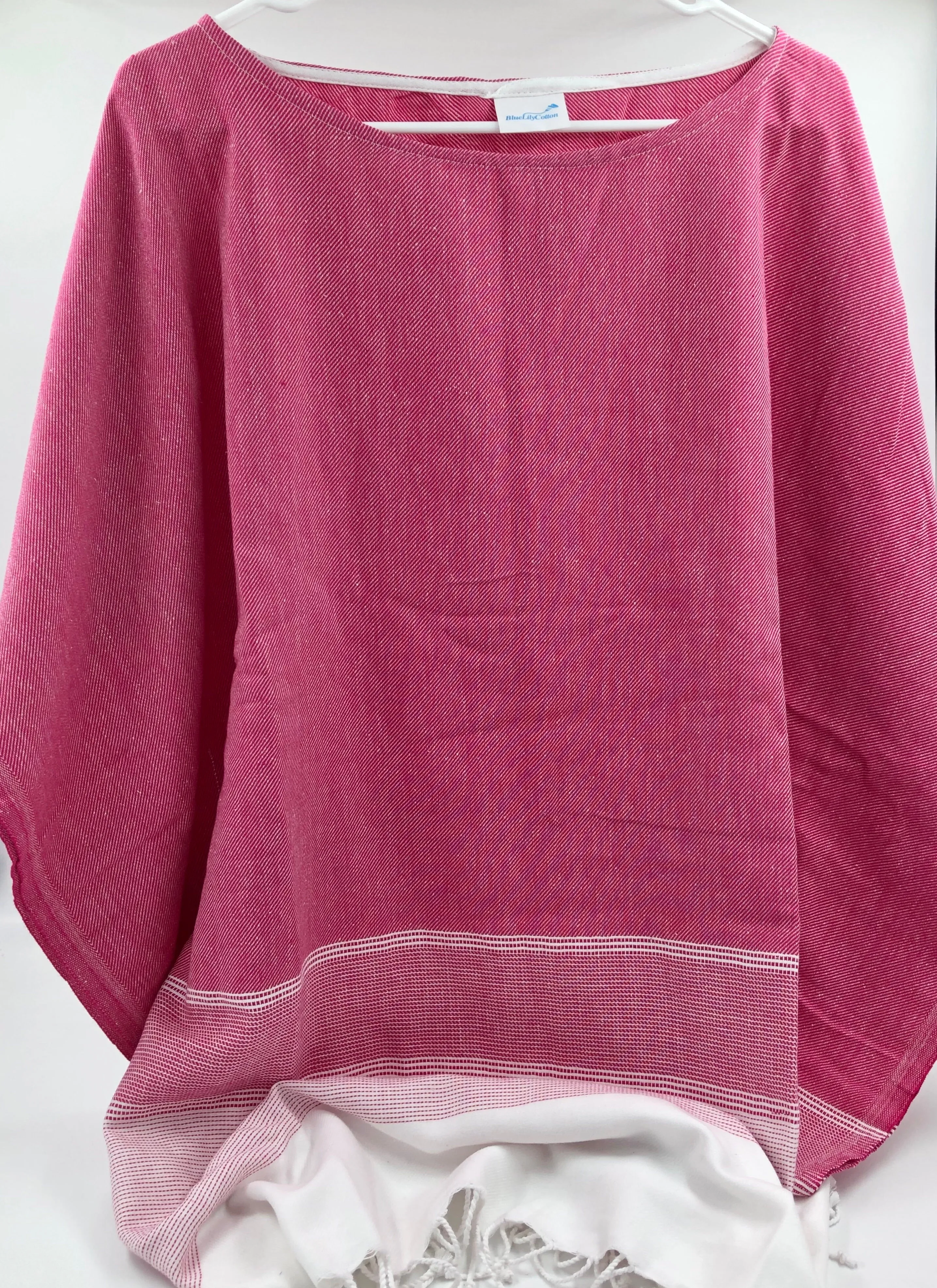 Lidya Cover-Up Poncho - Coral