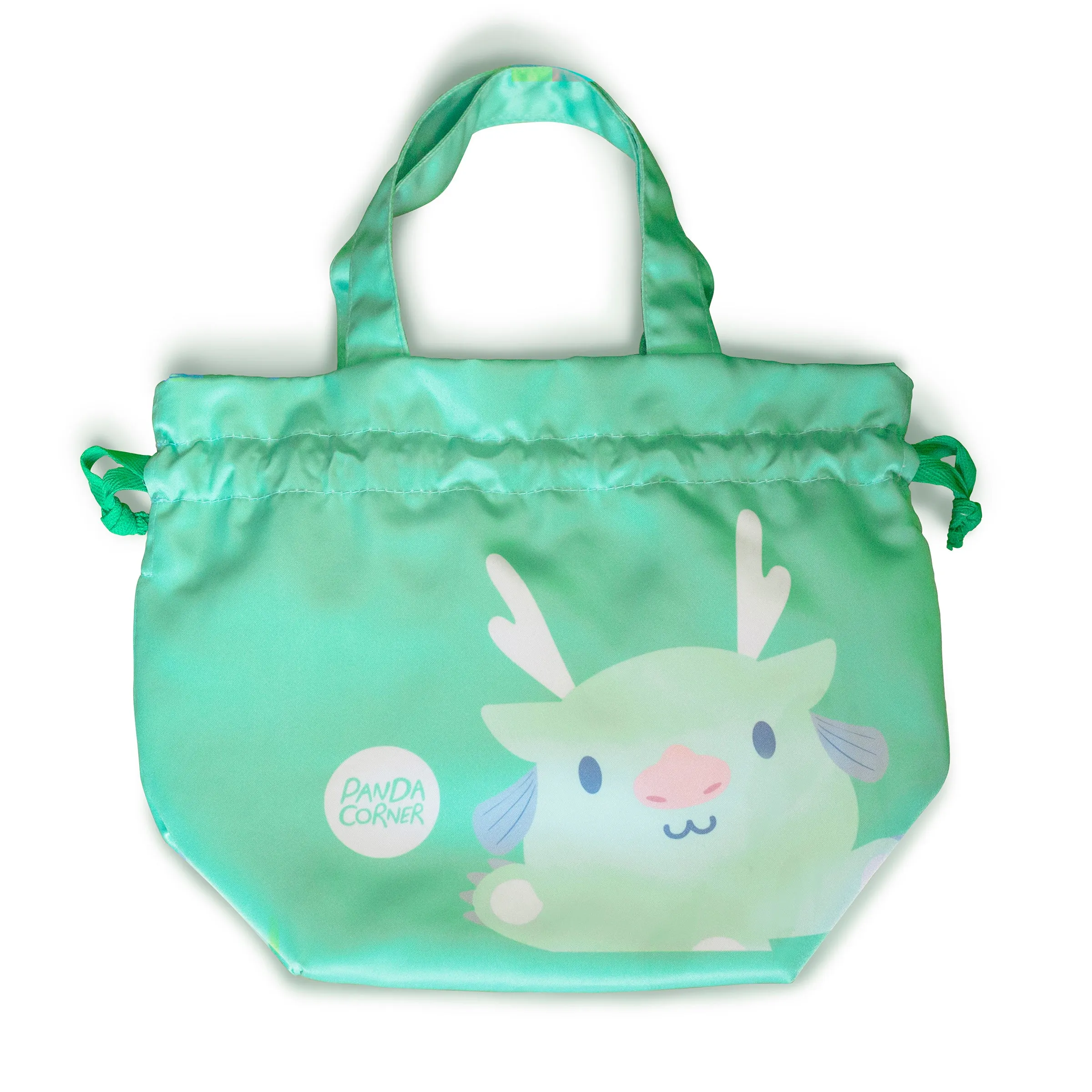 Little Silk Tote Bag (Gowgow Dragon Green)