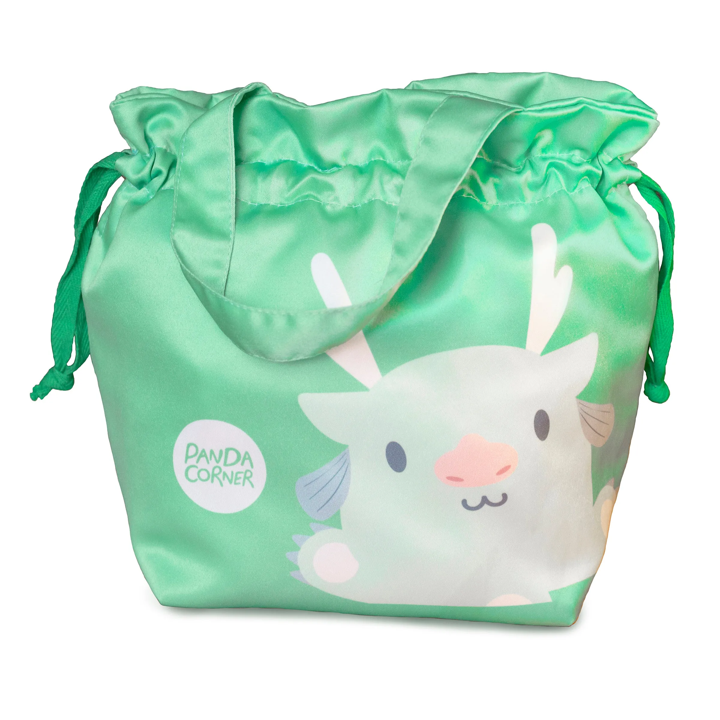 Little Silk Tote Bag (Gowgow Dragon Green)