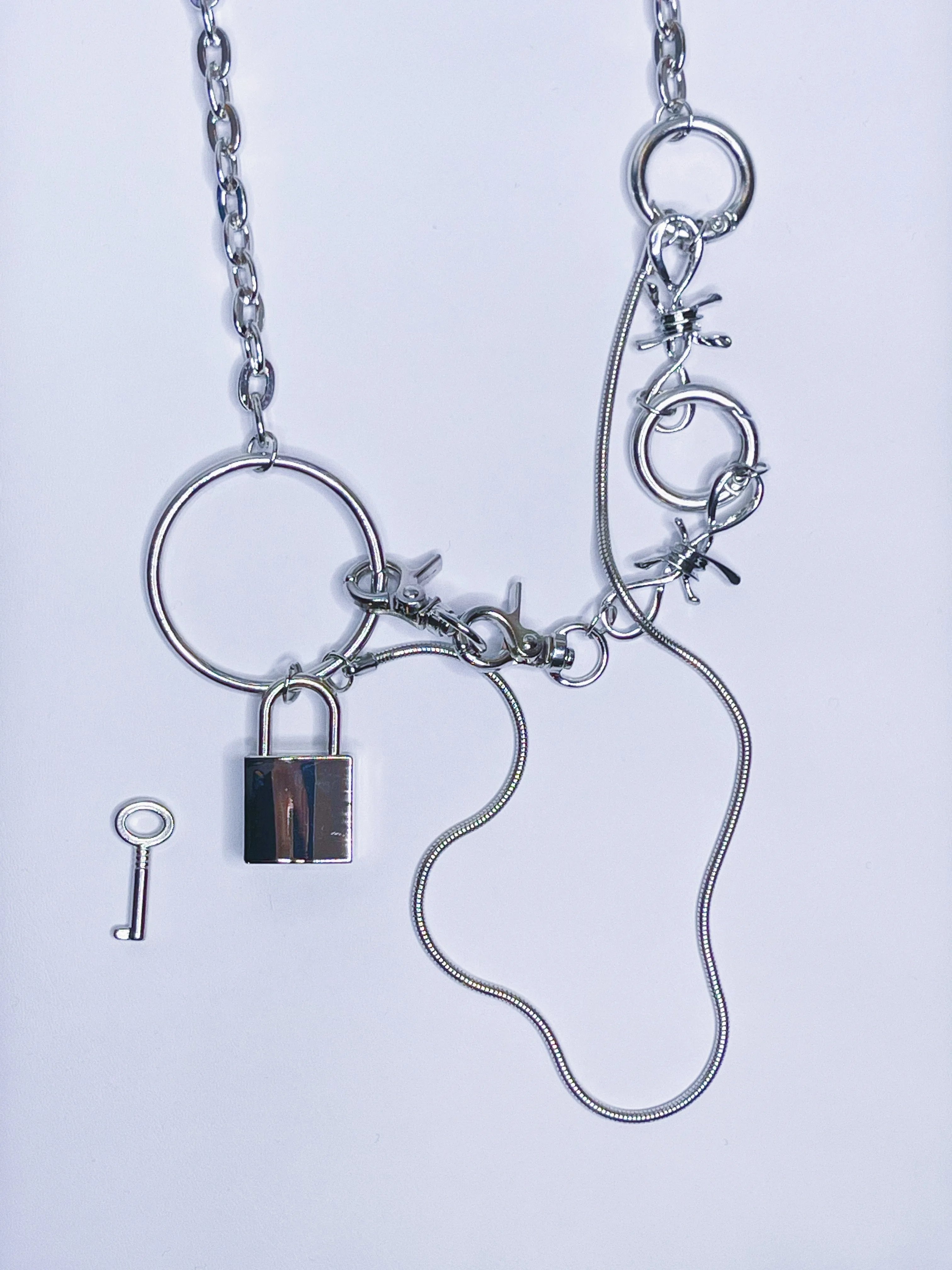 Locked Mixed Crossbody Body Chain