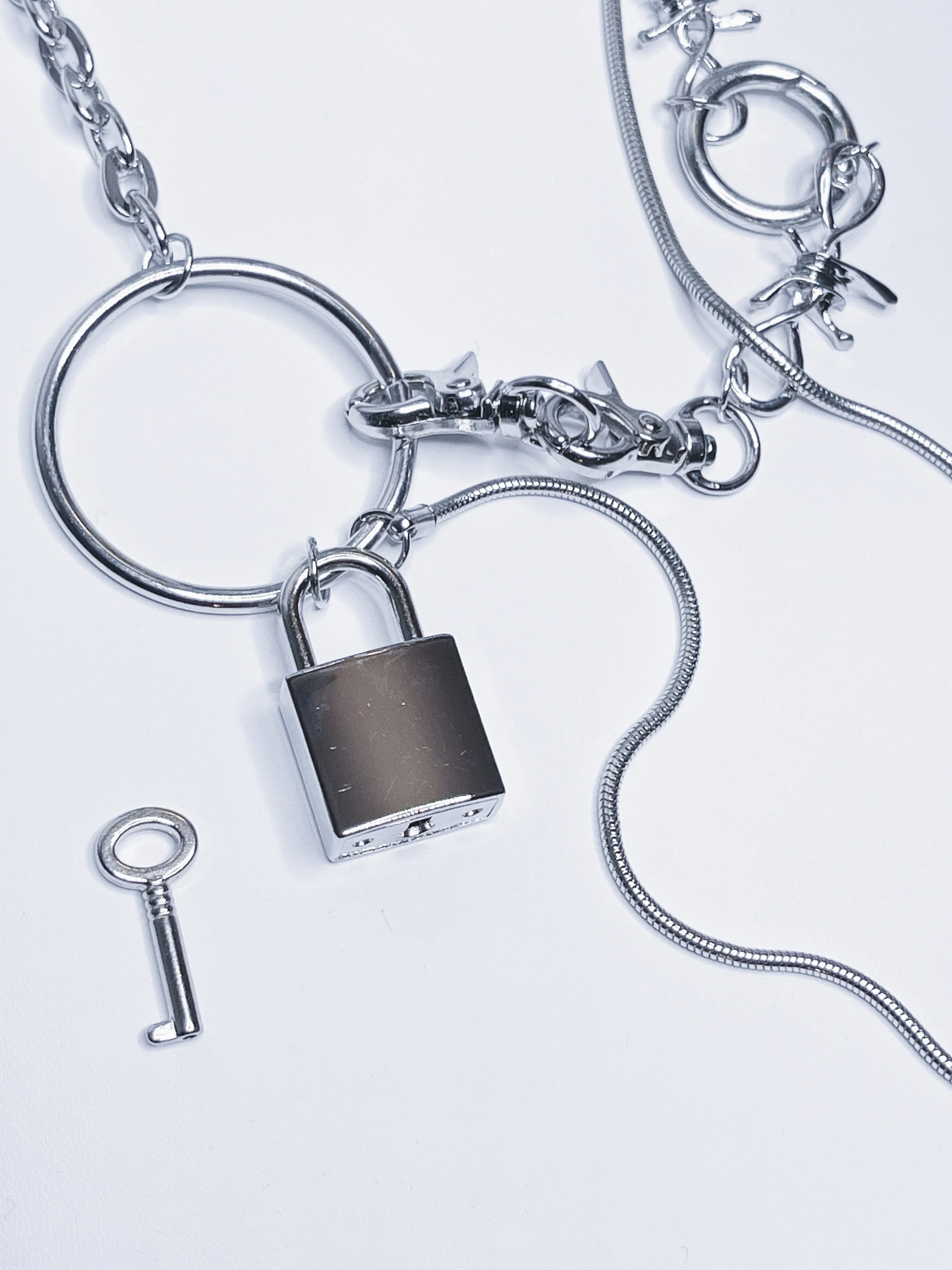 Locked Mixed Crossbody Body Chain