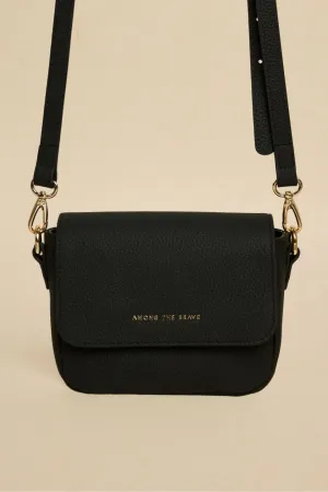 London Small Crossbody Bag Black Leather