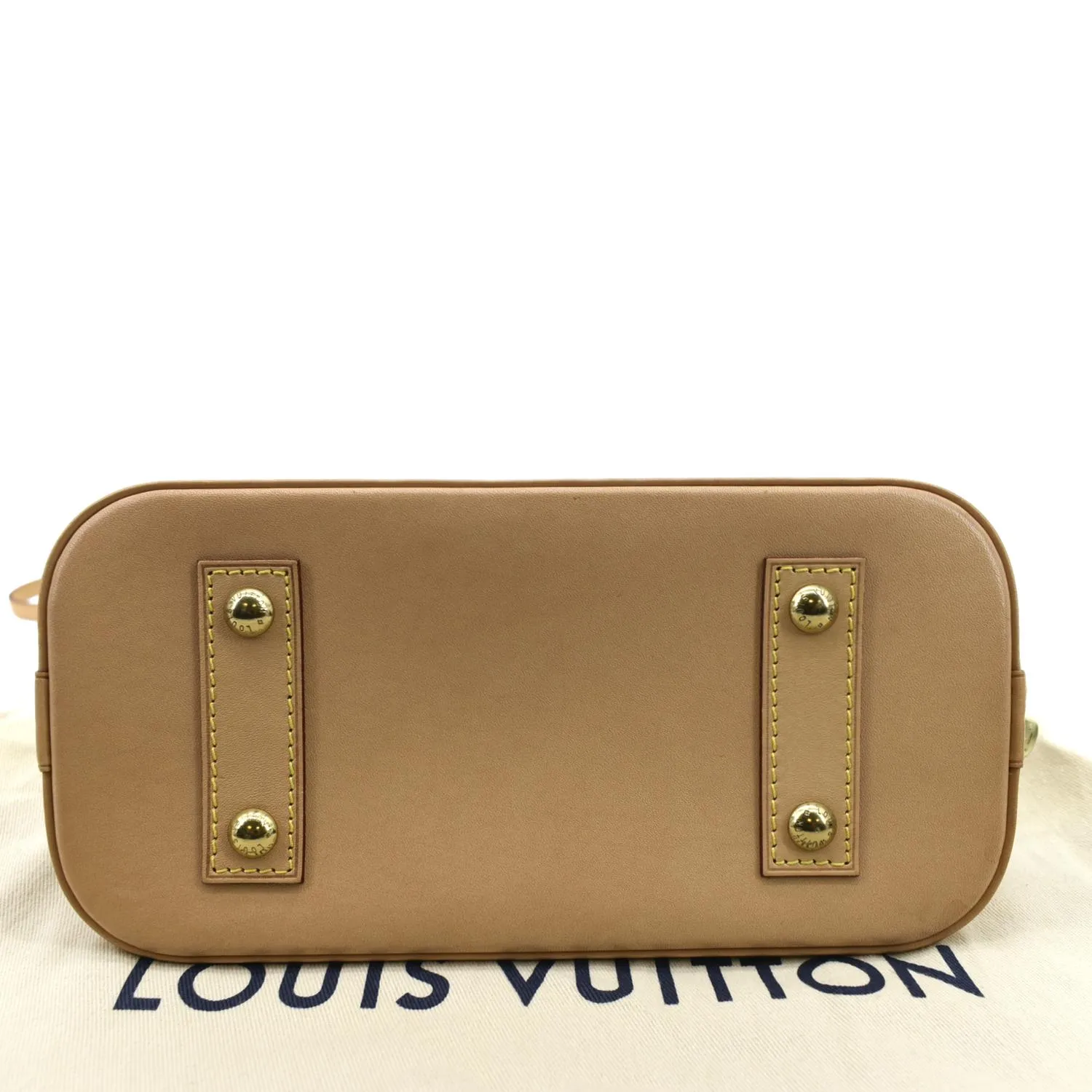 LOUIS VUITTON Alma BB Monogram Canvas Satchel Crossbody Bag Brown