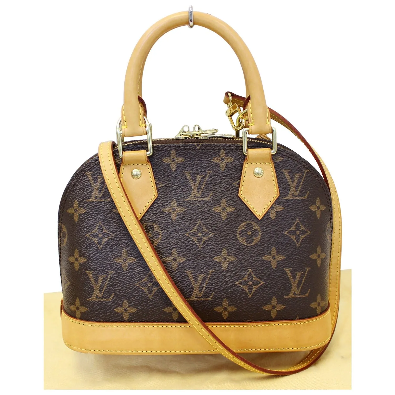 LOUIS VUITTON Alma BB Monogram Canvas Satchel Crossbody Bag
