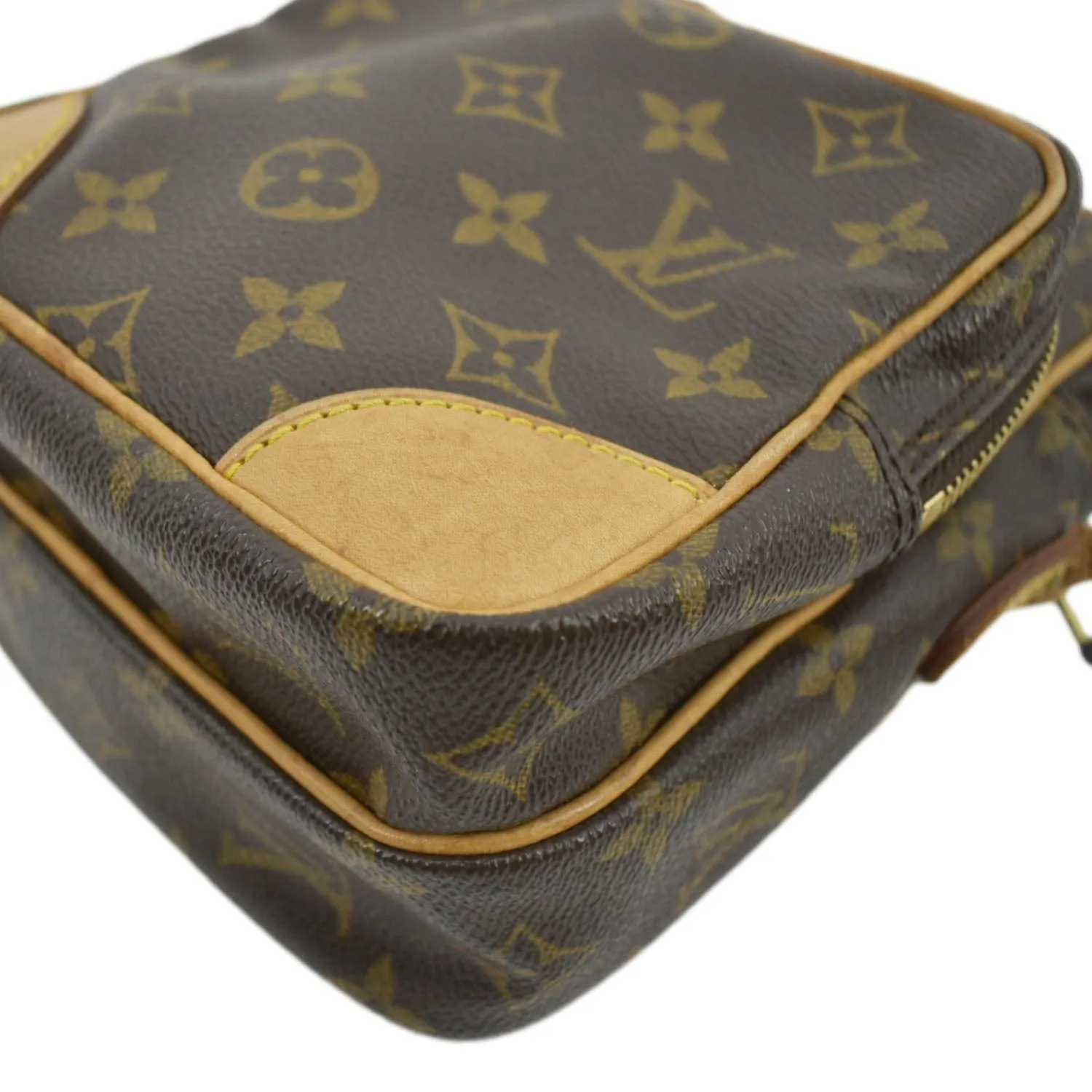 LOUIS VUITTON Amazone Monogram Canvas Crossbody Bag Brown
