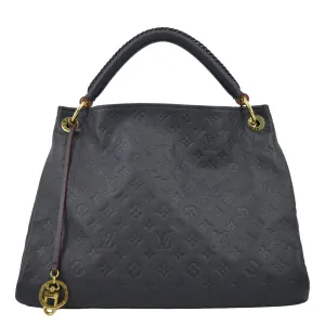 LOUIS VUITTON Artsy MM Empreinte Leather Hobo Bag Black - SOLD