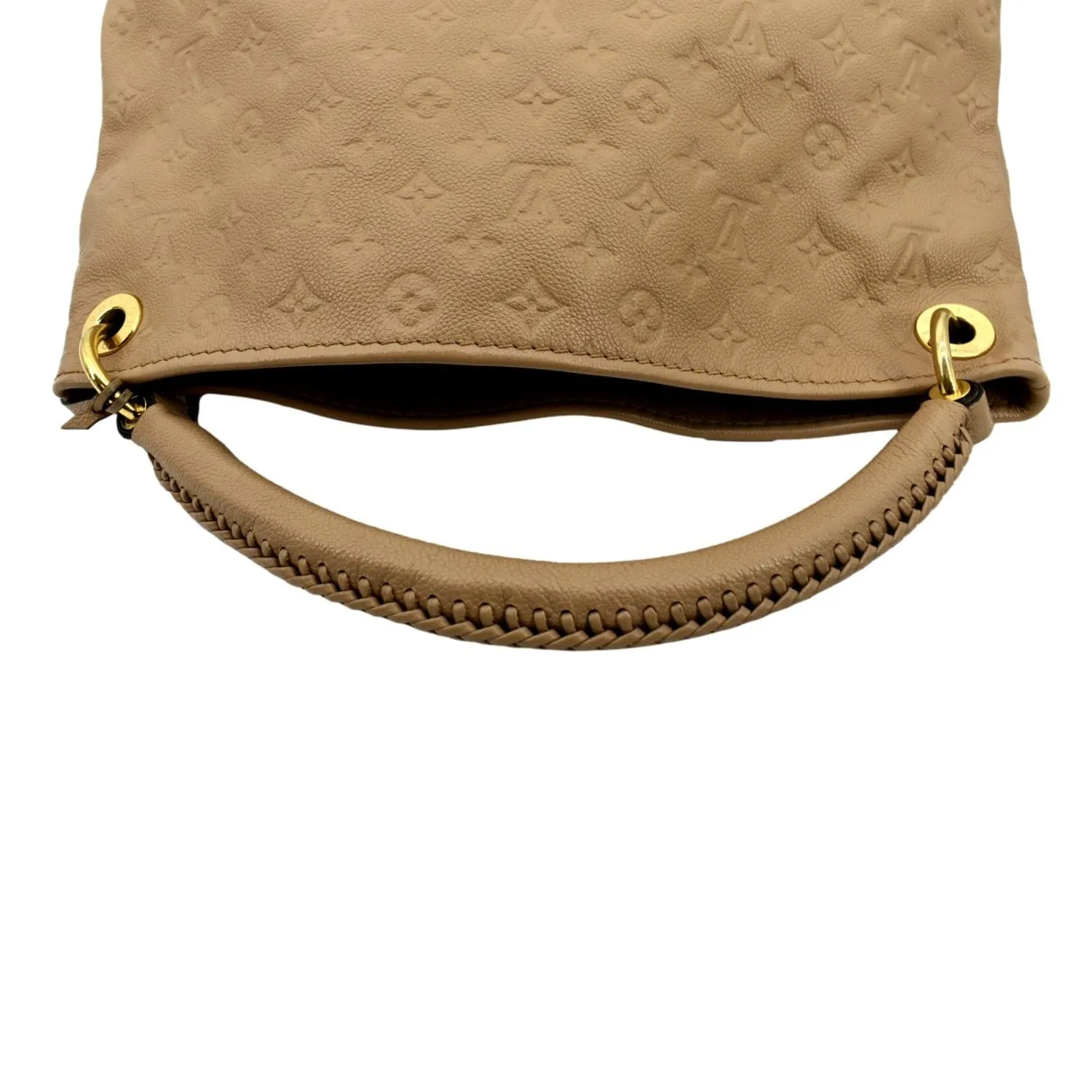 LOUIS VUITTON Artsy MM Empreinte Leather Hobo Bag Camel