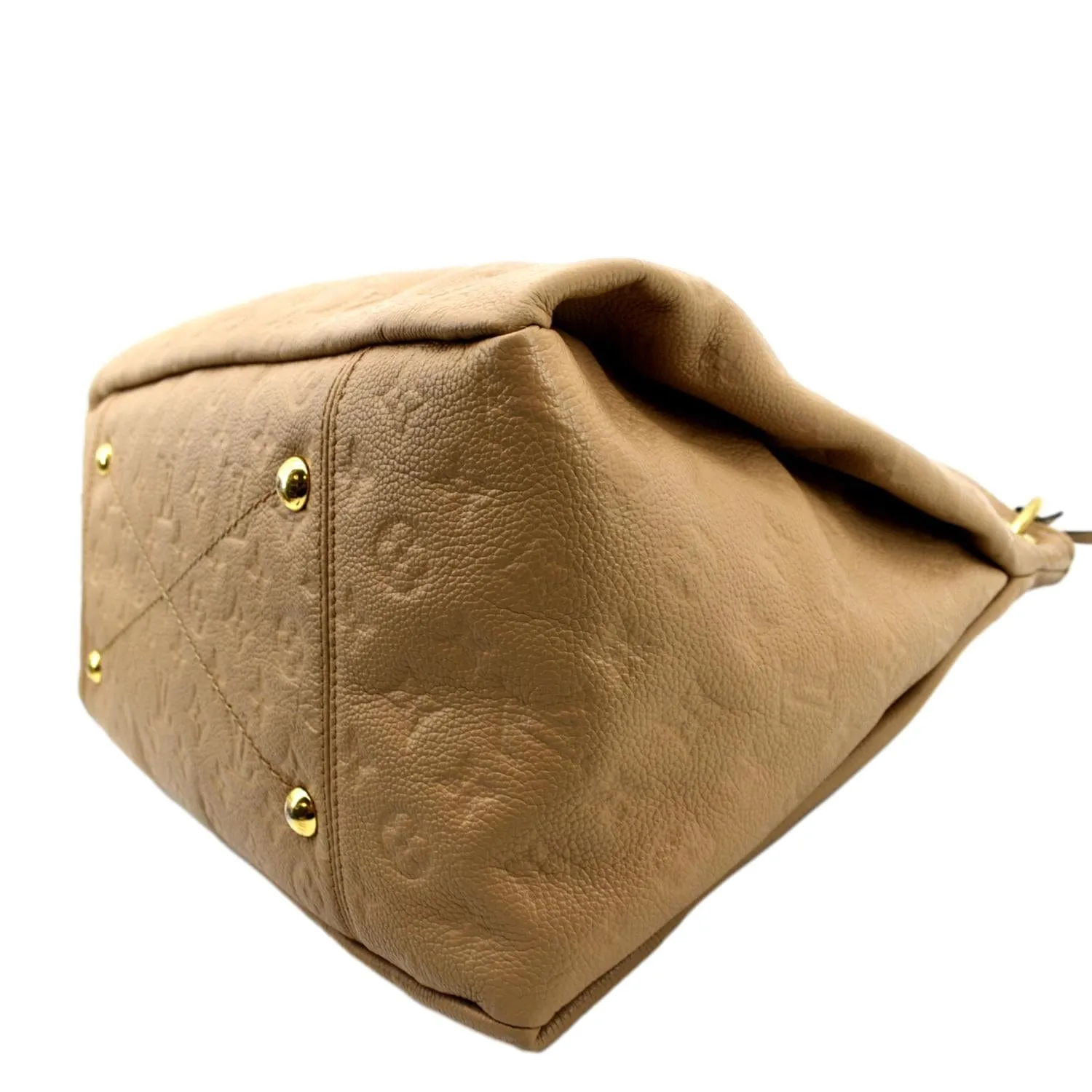 LOUIS VUITTON Artsy MM Empreinte Leather Hobo Bag Camel