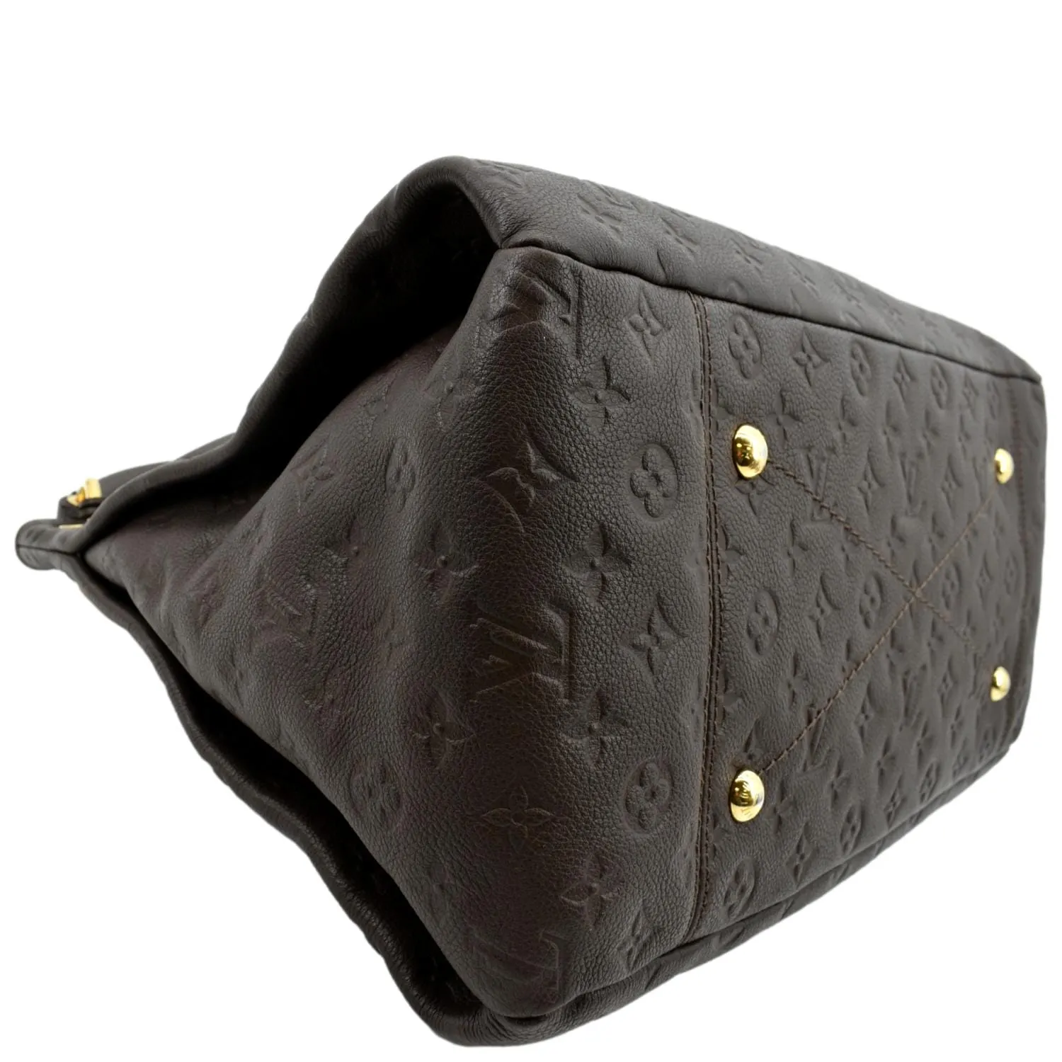 LOUIS VUITTON Artsy MM Empreinte Leather Hobo Bag Chocolate - Hot Deals