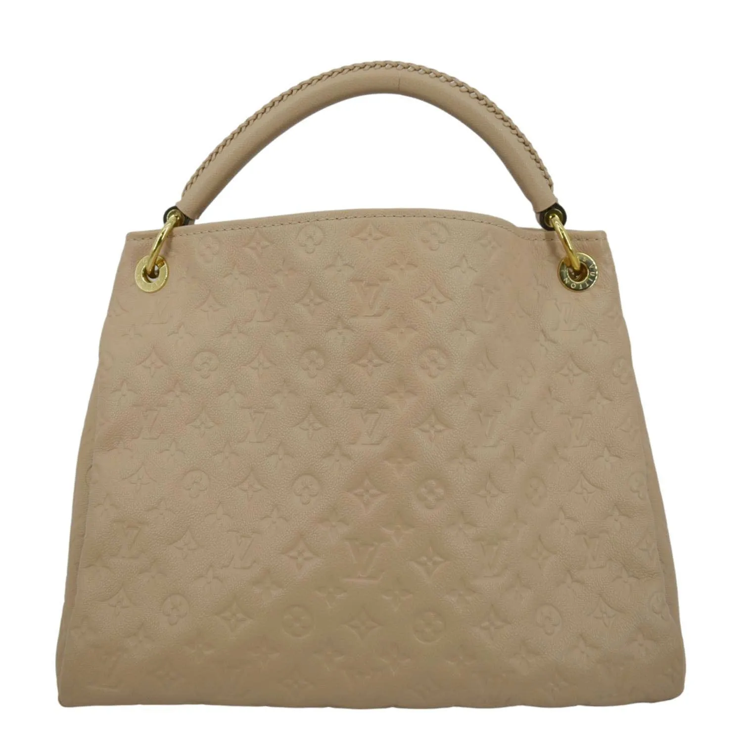 LOUIS VUITTON Artsy MM Empreinte Leather Hobo Bag Dune