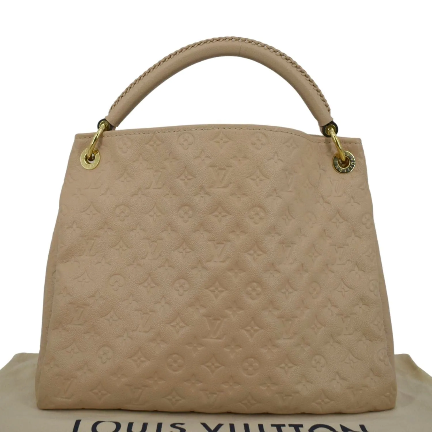 LOUIS VUITTON Artsy MM Empreinte Leather Hobo Bag Dune