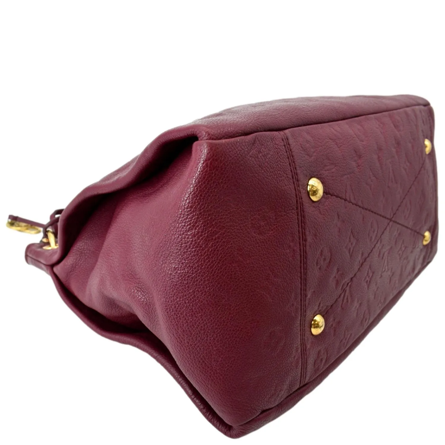 LOUIS VUITTON Artsy MM Empreinte Leather Hobo Bag Red