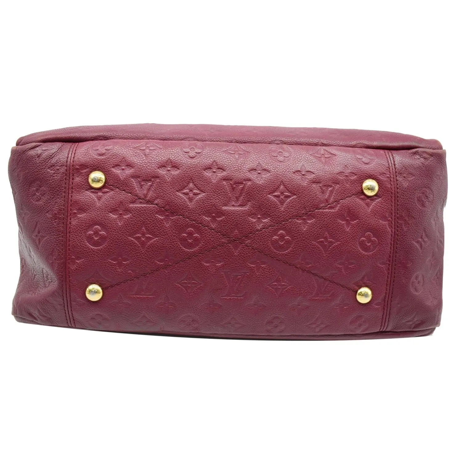 LOUIS VUITTON Artsy MM Empreinte Leather Hobo Shoulder Bag Mulberry
