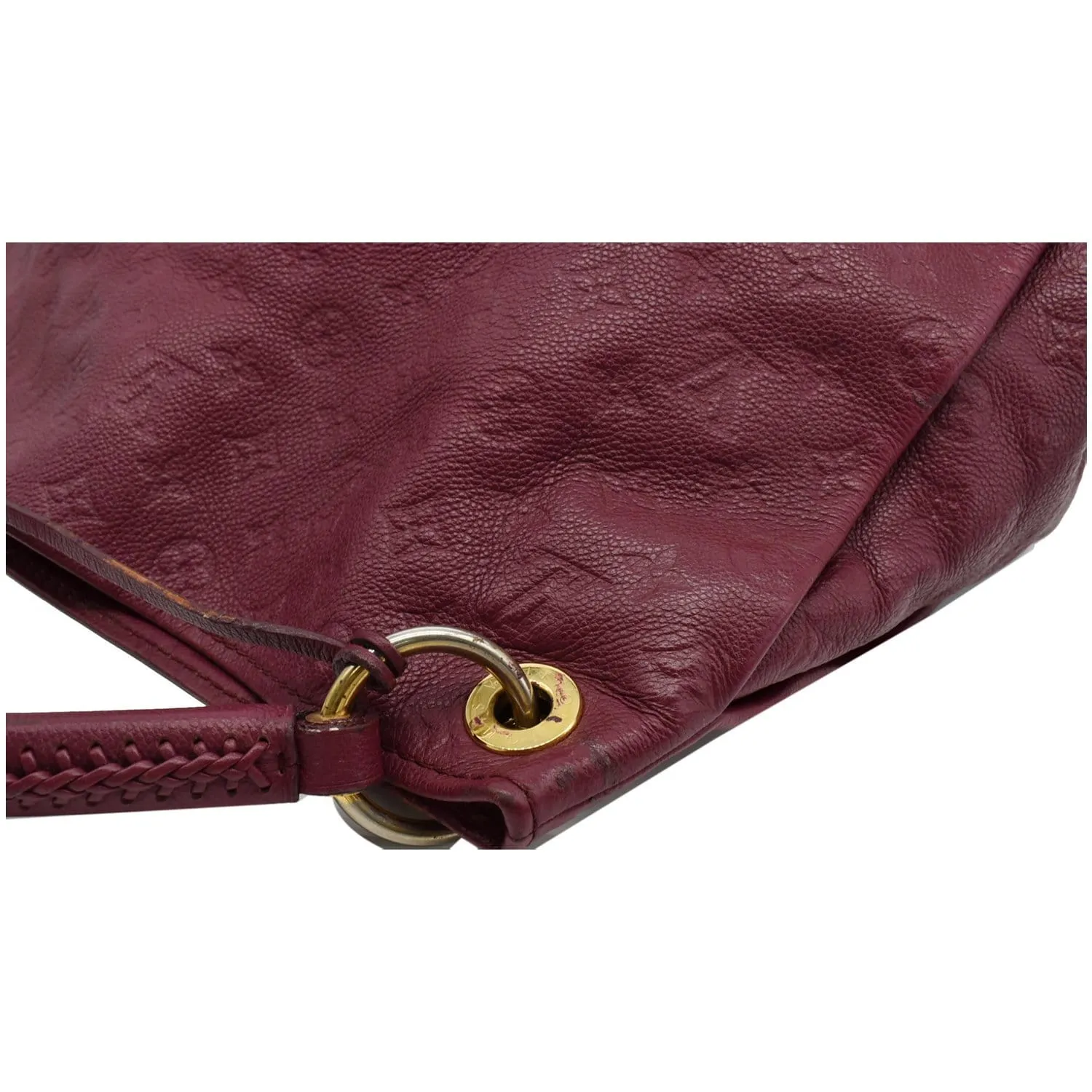 LOUIS VUITTON Artsy MM Empreinte Leather Hobo Shoulder Bag Mulberry