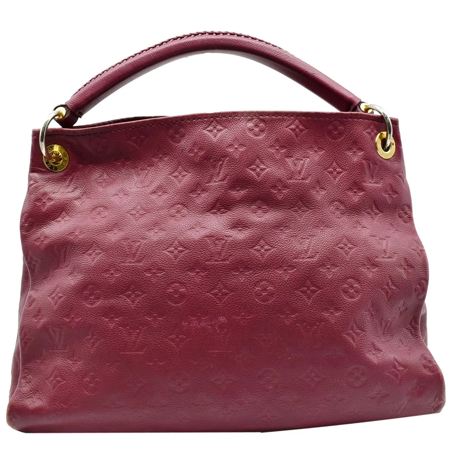 LOUIS VUITTON Artsy MM Empreinte Leather Hobo Shoulder Bag Mulberry