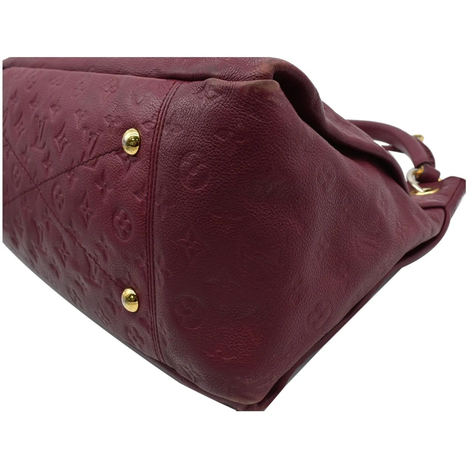 LOUIS VUITTON Artsy MM Empreinte Leather Hobo Shoulder Bag Mulberry
