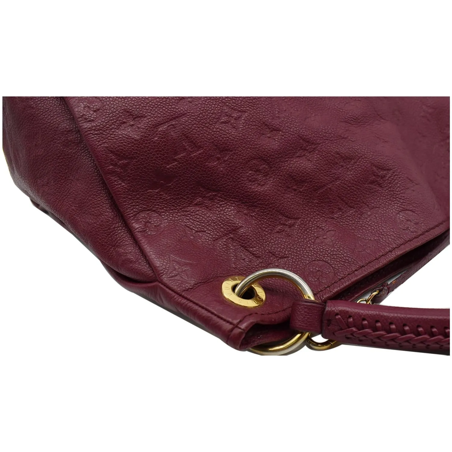LOUIS VUITTON Artsy MM Empreinte Leather Hobo Shoulder Bag Mulberry