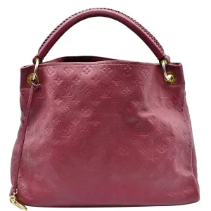 LOUIS VUITTON Artsy MM Empreinte Leather Hobo Shoulder Bag Mulberry