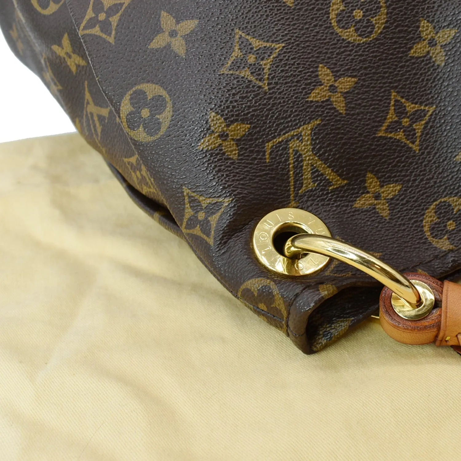 LOUIS VUITTON Artsy MM Monogram Canvas Hobo Bag Brown - Hot Deals