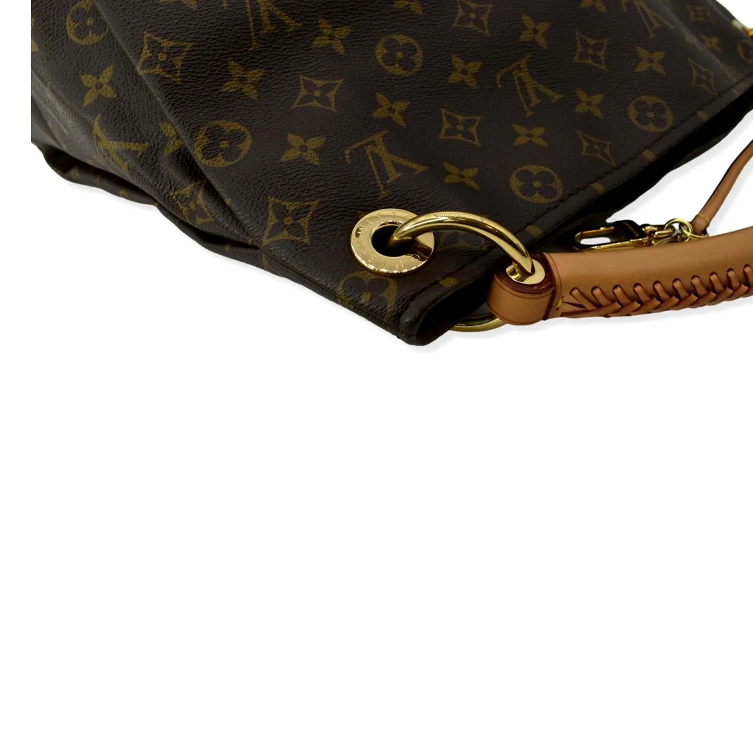 LOUIS VUITTON  Artsy MM Monogram Canvas Hobo Bag Brown