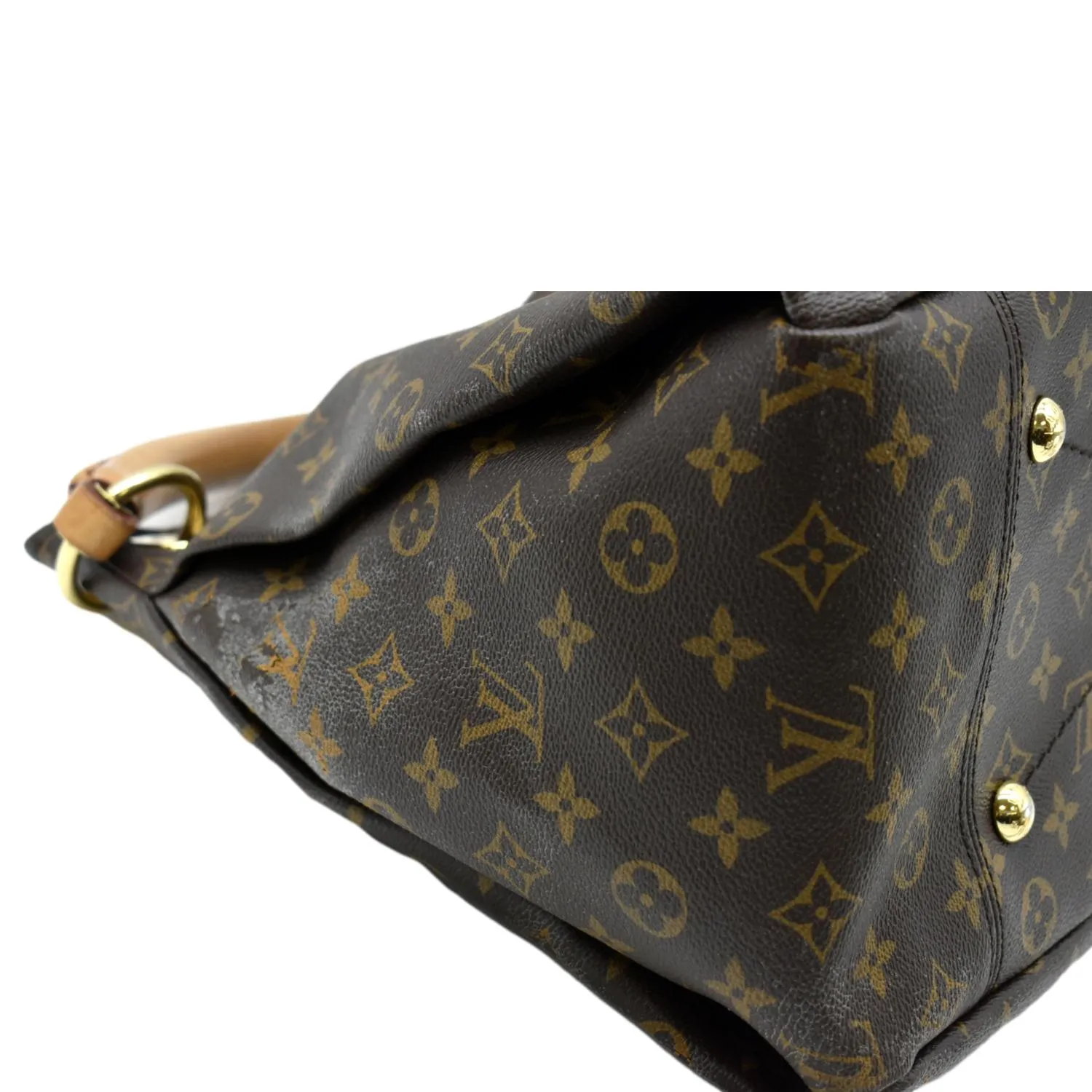 LOUIS VUITTON  Artsy MM Monogram Canvas Hobo Bag Brown