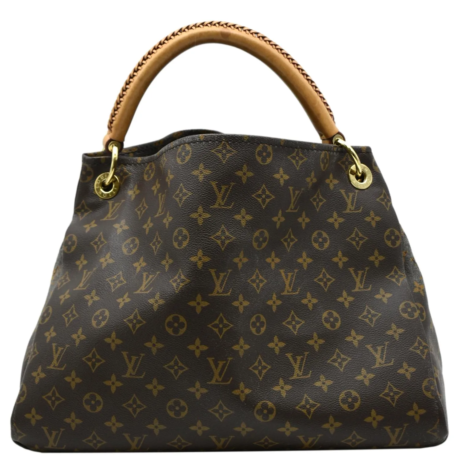 LOUIS VUITTON  Artsy MM Monogram Canvas Hobo Bag Brown