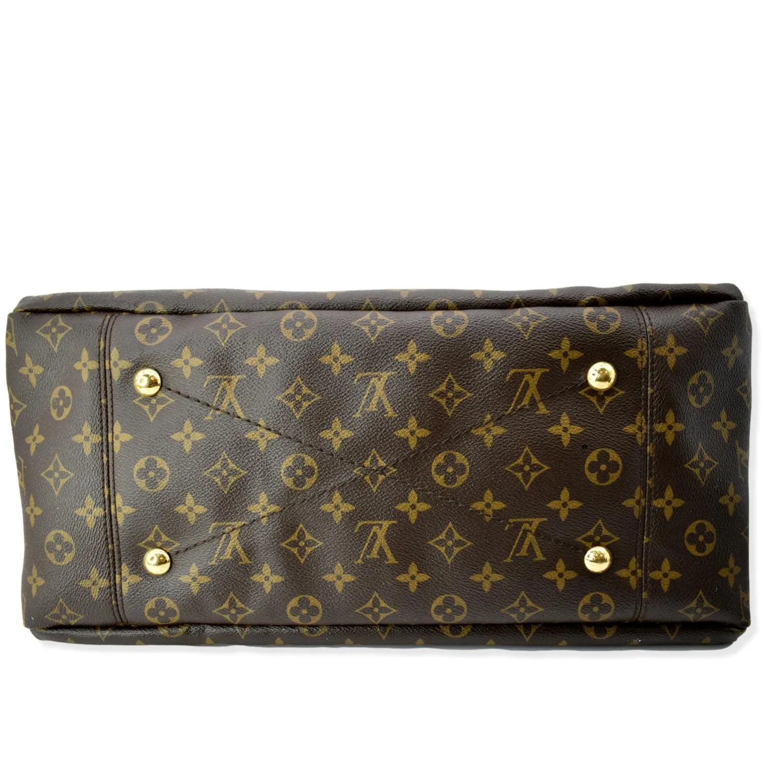 LOUIS VUITTON  Artsy MM Monogram Canvas Hobo Bag Brown
