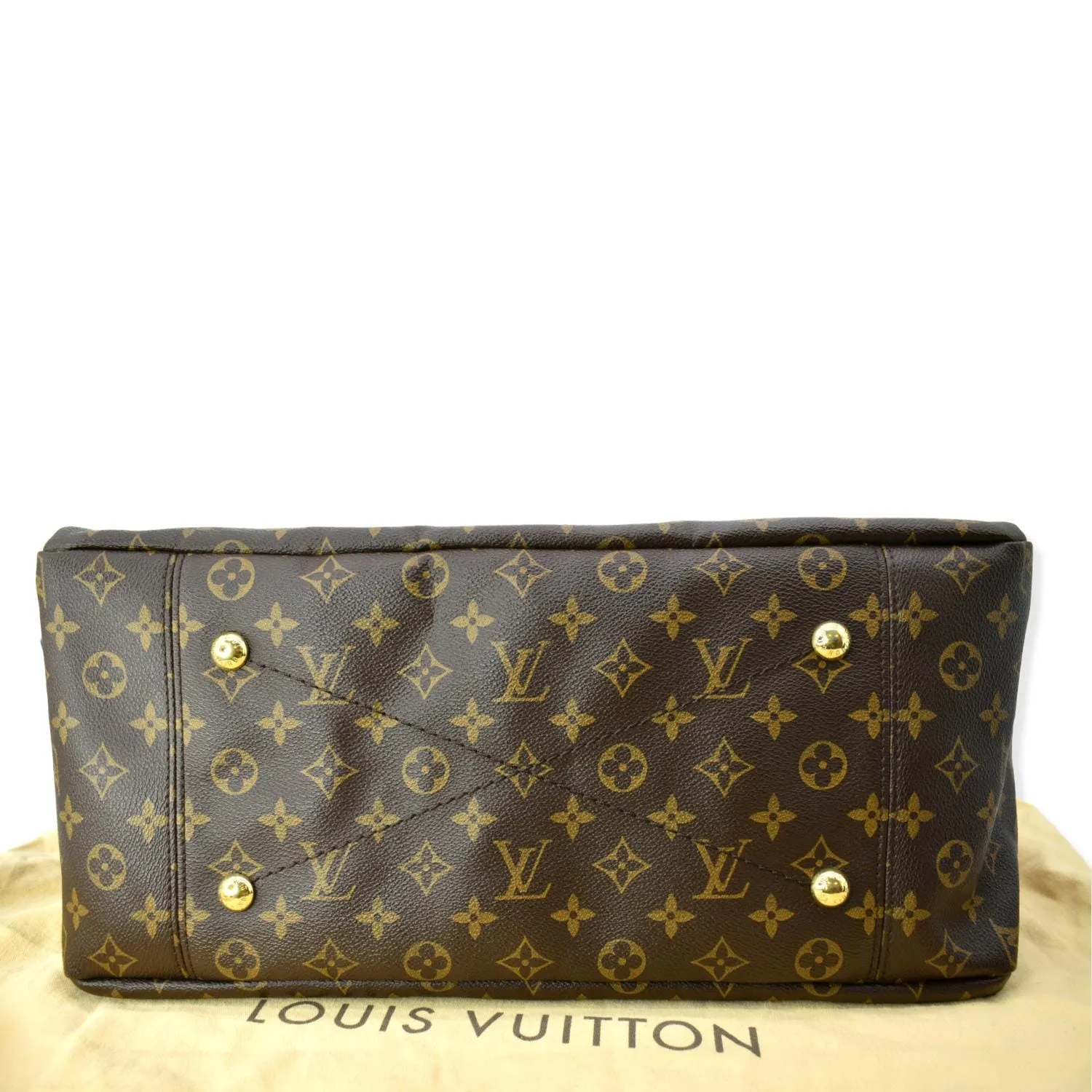 LOUIS VUITTON Artsy MM Monogram Canvas Hobo Bag Brown