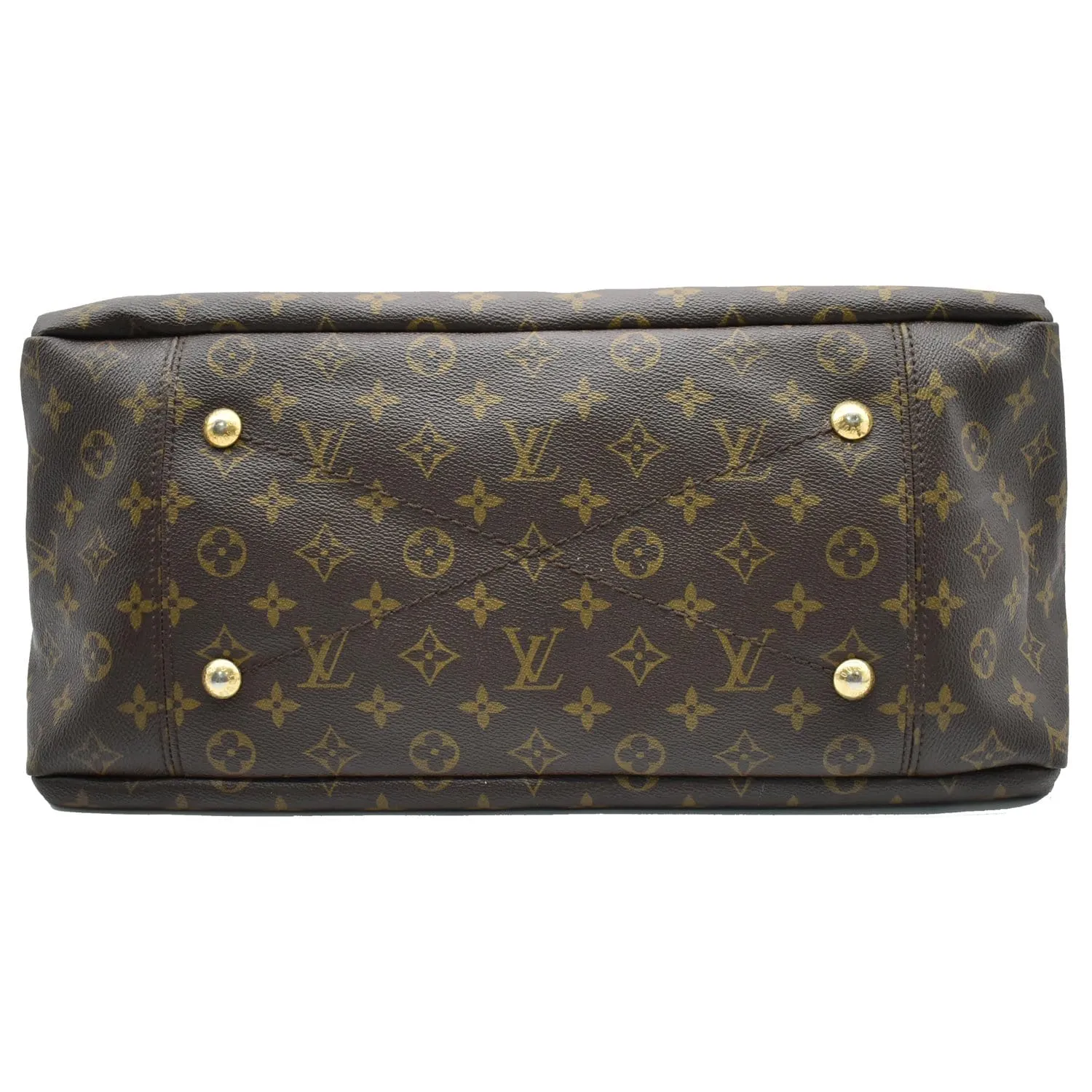 LOUIS VUITTON Artsy MM Monogram Canvas Hobo Bag Brown