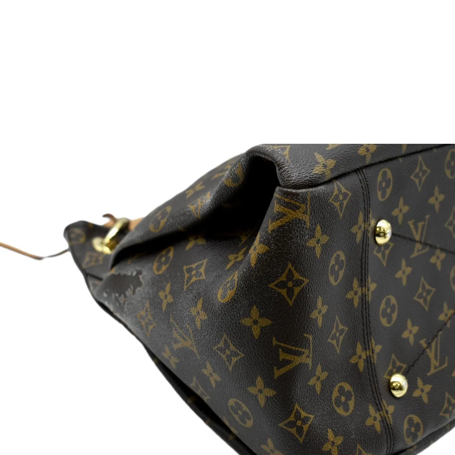 LOUIS VUITTON  Artsy MM Monogram Canvas Hobo Bag Brown