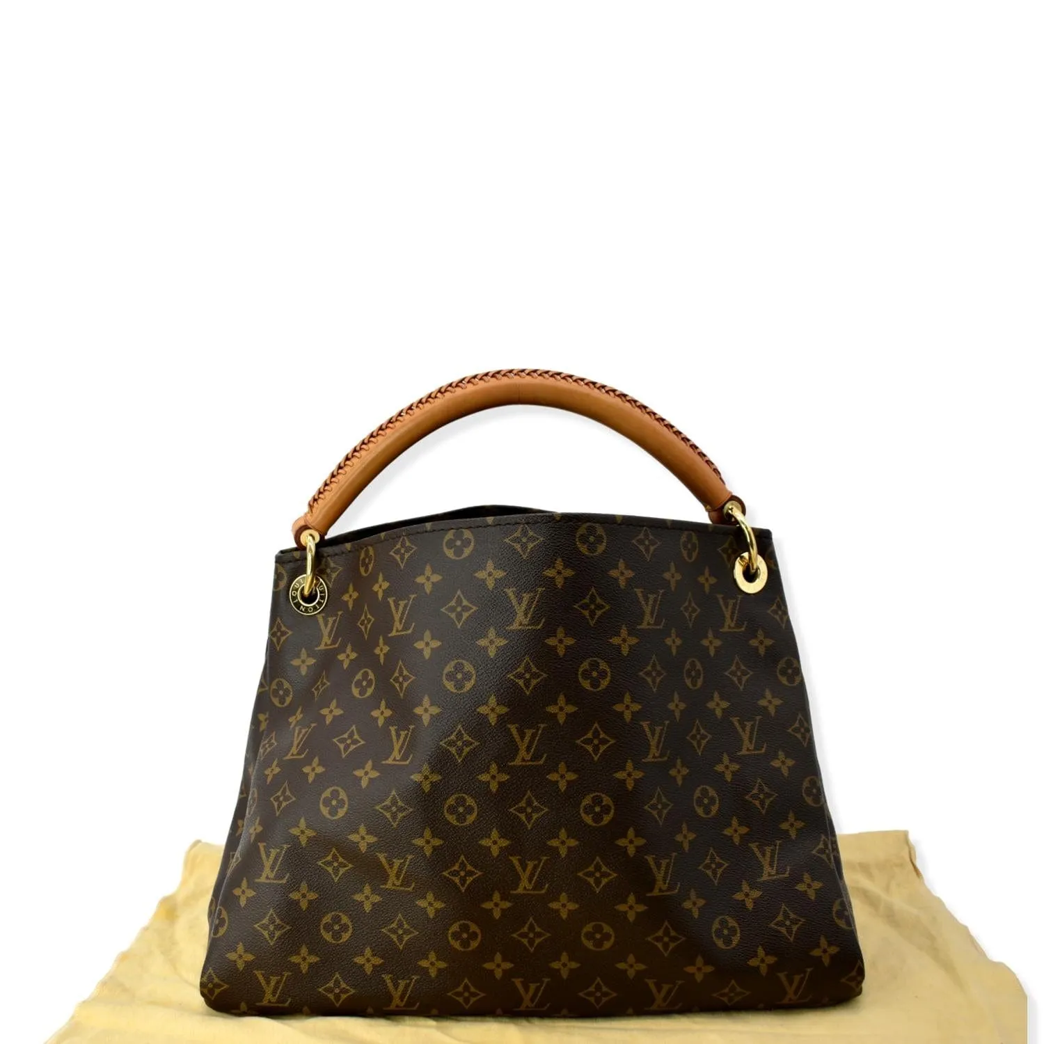LOUIS VUITTON Artsy MM Monogram Canvas Hobo Bag Brown