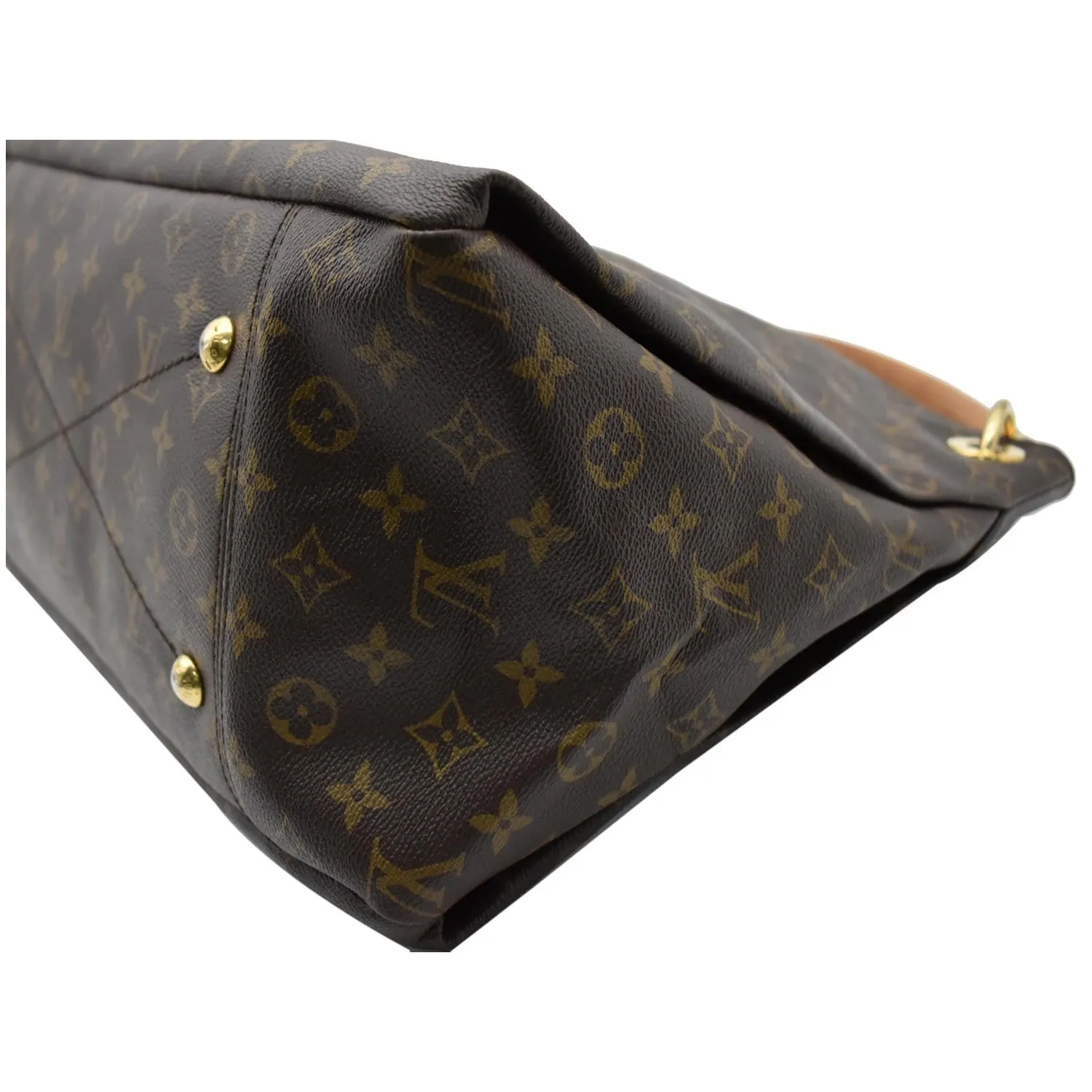LOUIS VUITTON Artsy MM Monogram Canvas Hobo Bag Brown