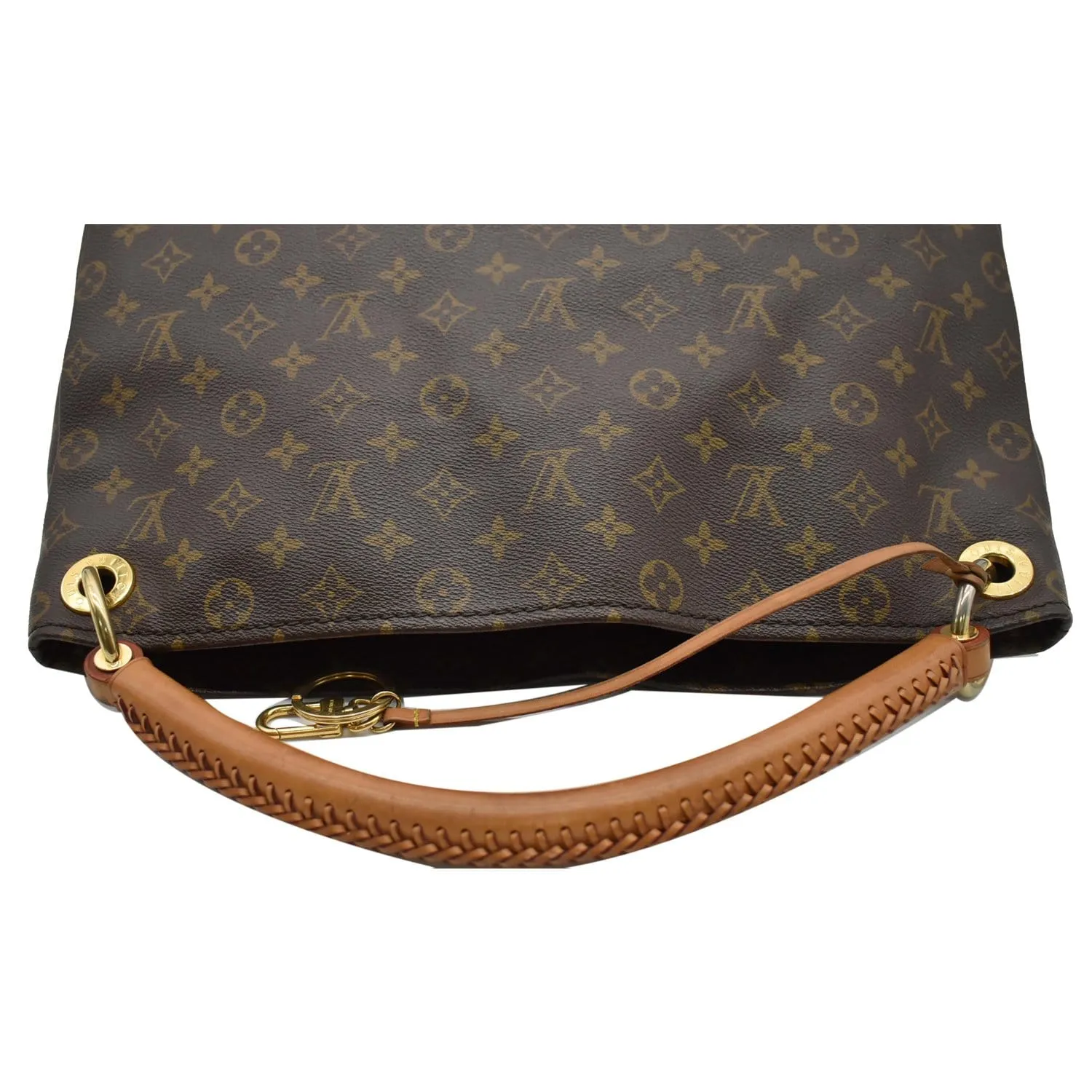 LOUIS VUITTON Artsy MM Monogram Canvas Hobo Bag Brown